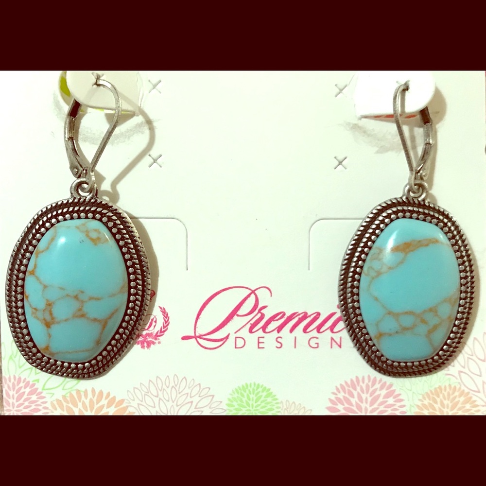 Premier Designs turquoise earrings